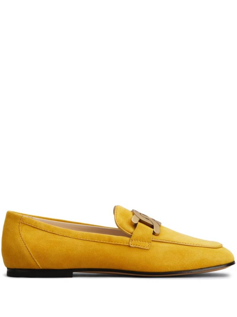 Tod's Kate logo-engraved loafers - Yellow von Tod's