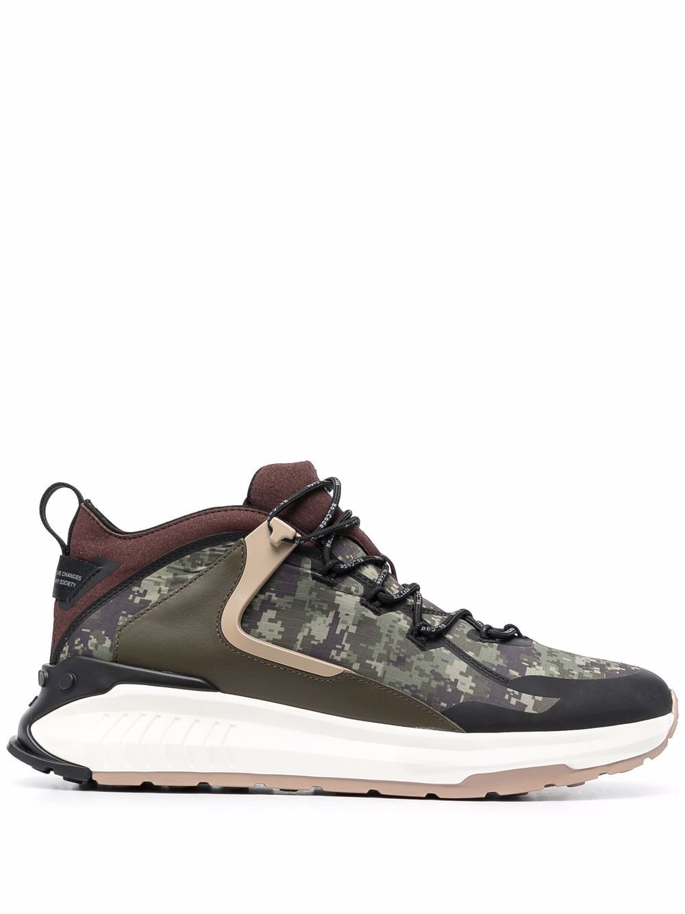 Tod's No_Code J camouflage-print sneakers - Green von Tod's