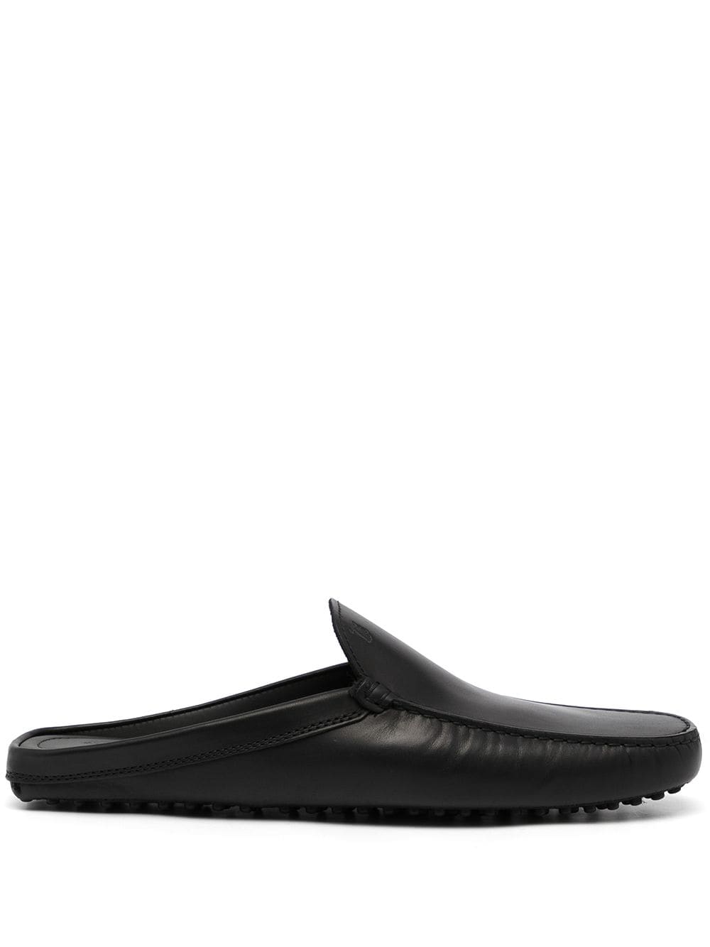 Tod's Sabot leather slippers - Black von Tod's