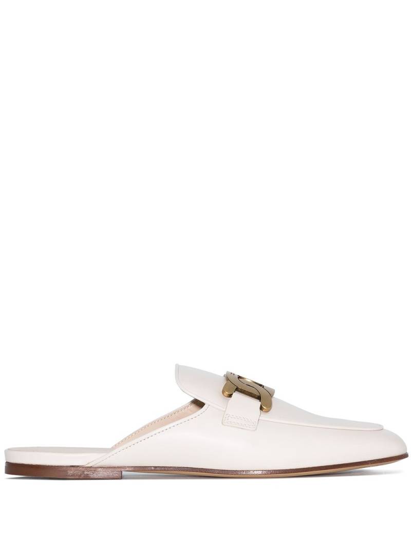 Tod's Sabot loafer mules - White von Tod's