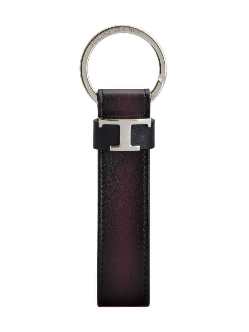 Tod's TSI leather keychain - Purple von Tod's