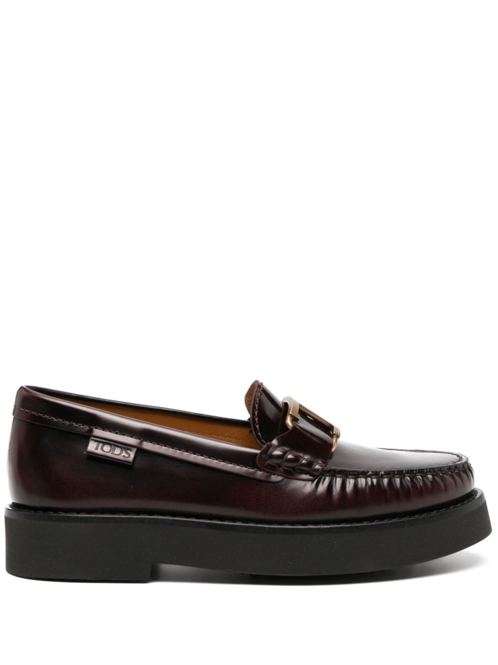 Tod's Timeless leather loafers - Red von Tod's