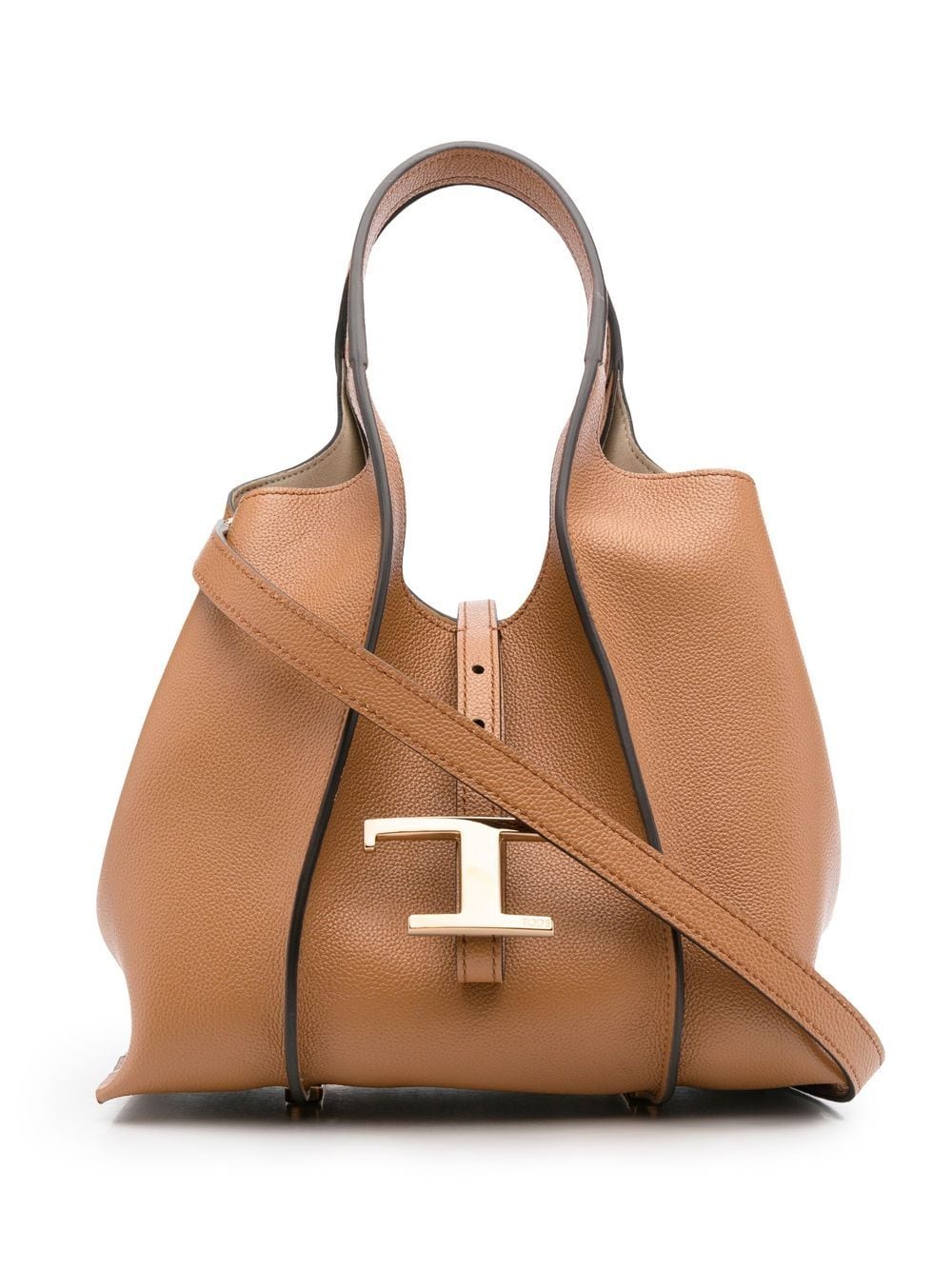 Tod's Timeless logo-plaque tote bag - Brown von Tod's