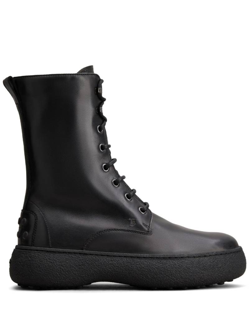 Tod's W. G. lace-up boots - Black von Tod's