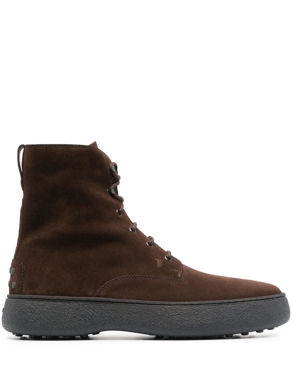 Tod's W.G. lace-up leather boots - Brown von Tod's