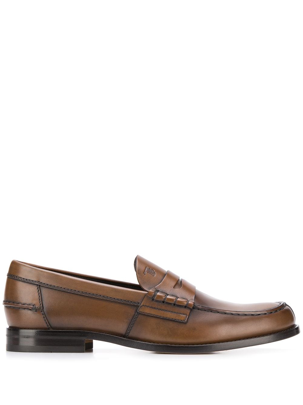 Tod's leather loafers - Brown von Tod's