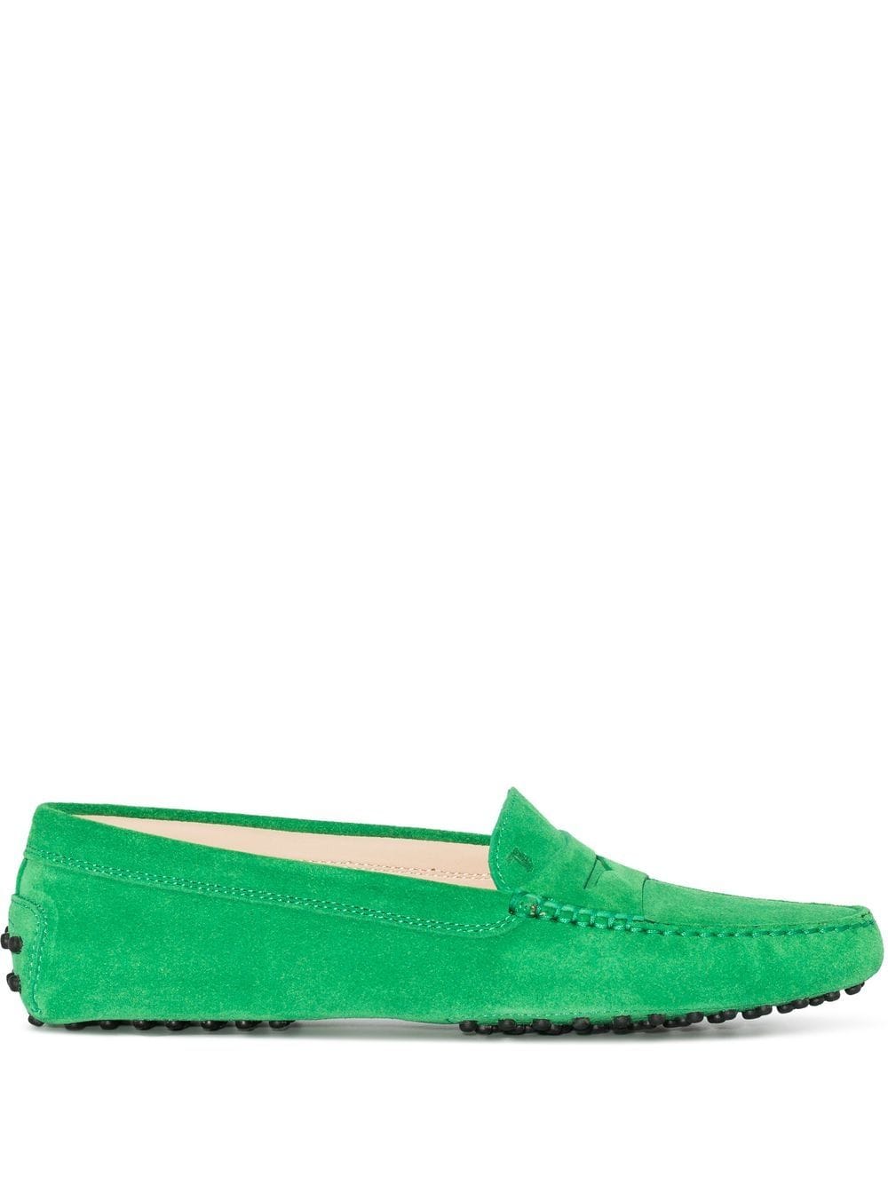 Tod's almond toe loafers - Green von Tod's