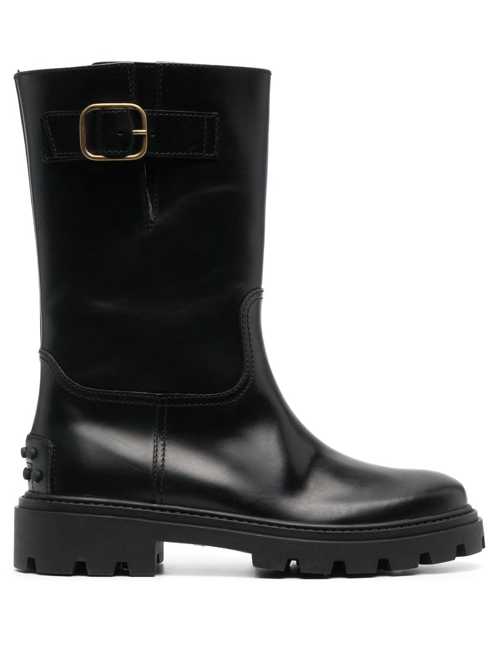 Tod's buckle-detail leather boots - Black von Tod's