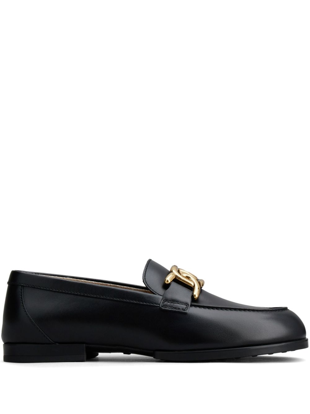 Tod's chain-embellished leather loafers - Black von Tod's