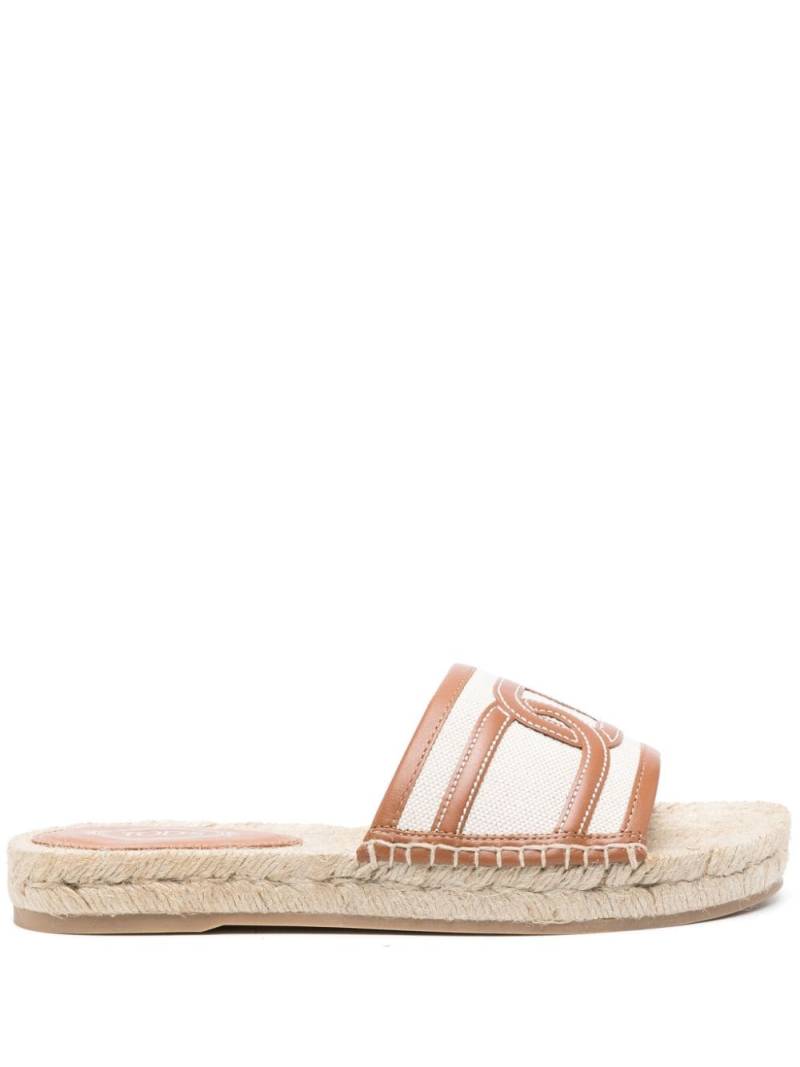 Tod's chain-link detail espadrilles - Neutrals von Tod's