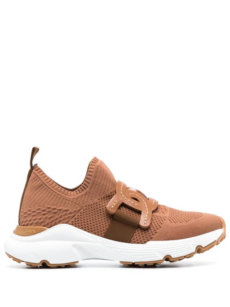Tod's chain-link detail slip-on sneakers - Brown von Tod's