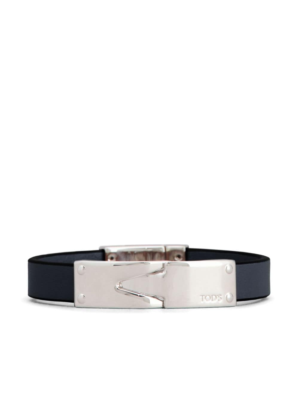 Tod's clip-lock leather bracelet - Blue von Tod's