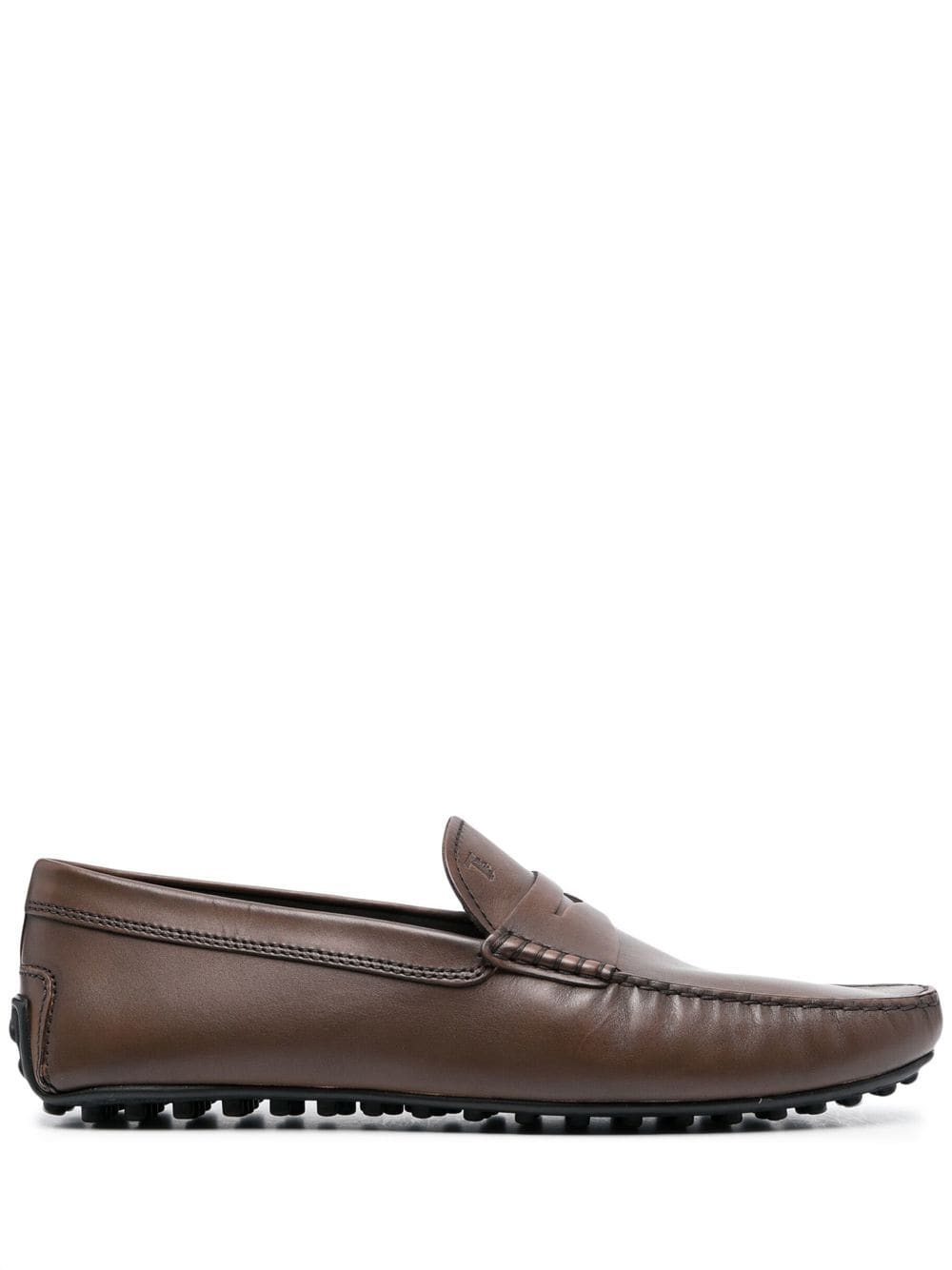 Tod's embossed-logo detail loafers - Brown von Tod's