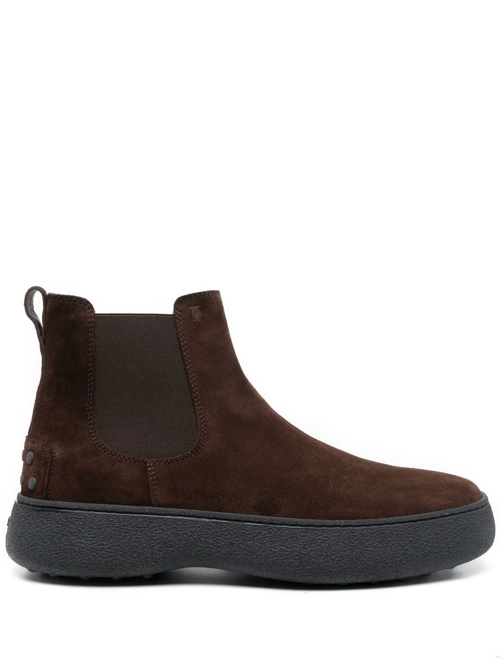 Tod's flatform ankle boots - Brown von Tod's