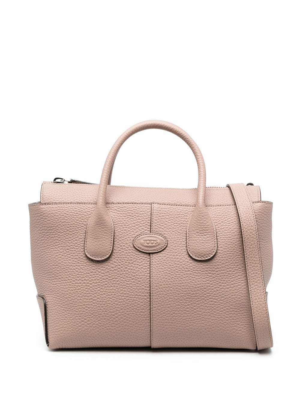 Tod's grained-leather tote bag - Neutrals von Tod's