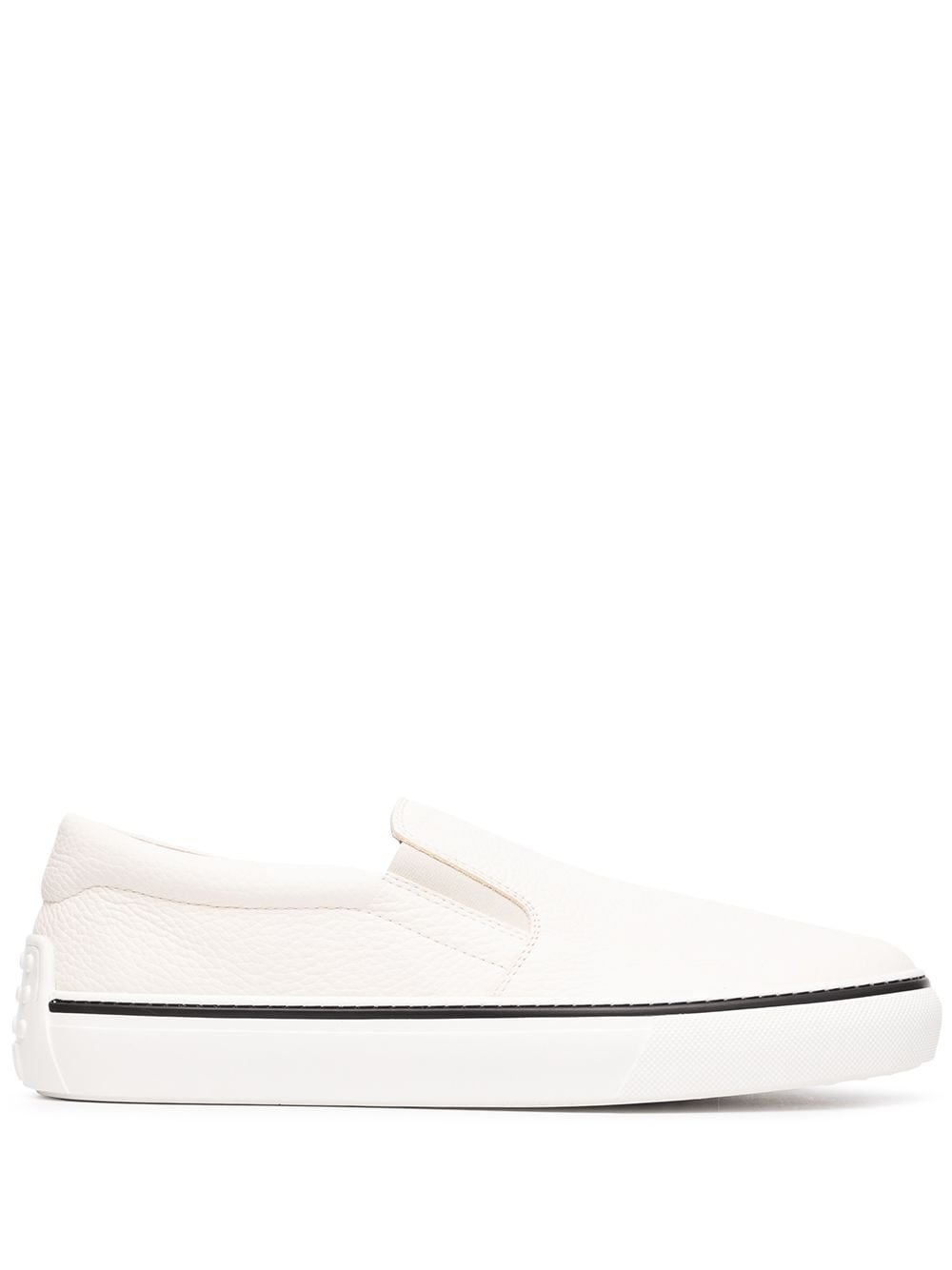 Tod's hammered-effect slip-on sneakers - White von Tod's