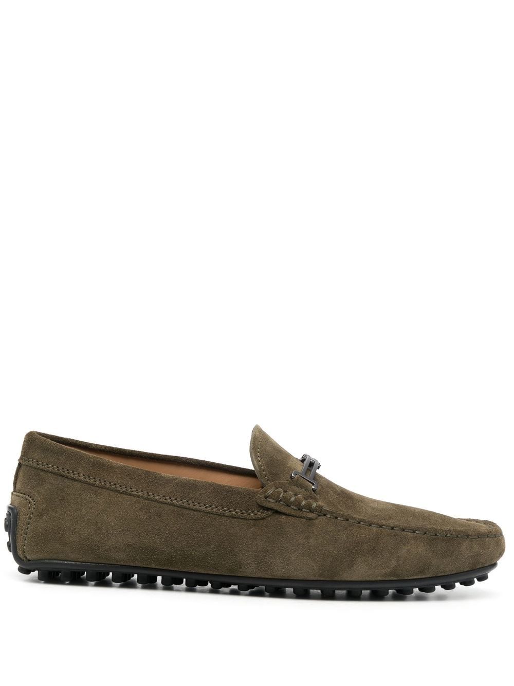 Tod's horsebit suede loafers - Green von Tod's