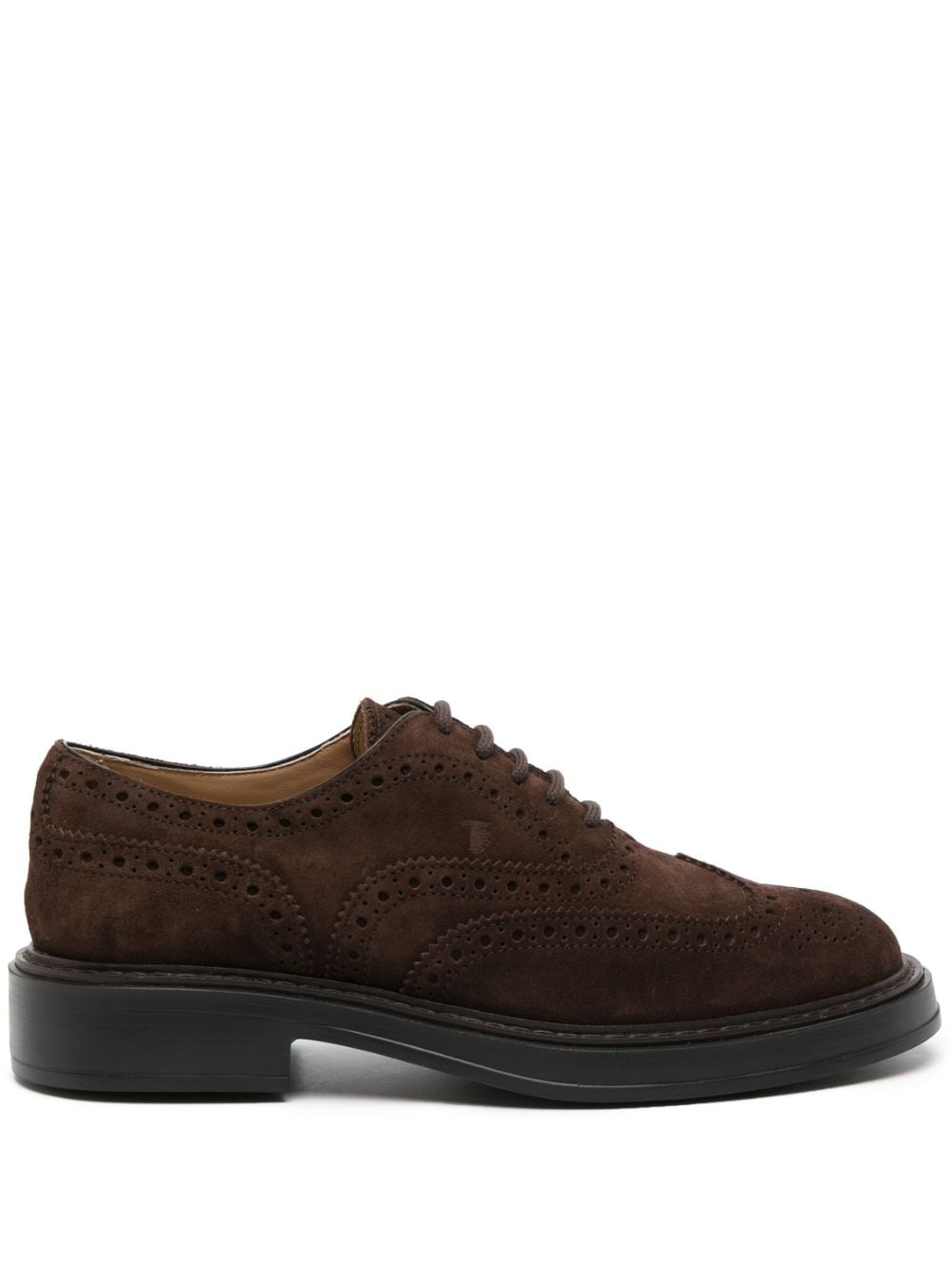 Tod's lace-up suede brogues - Brown von Tod's