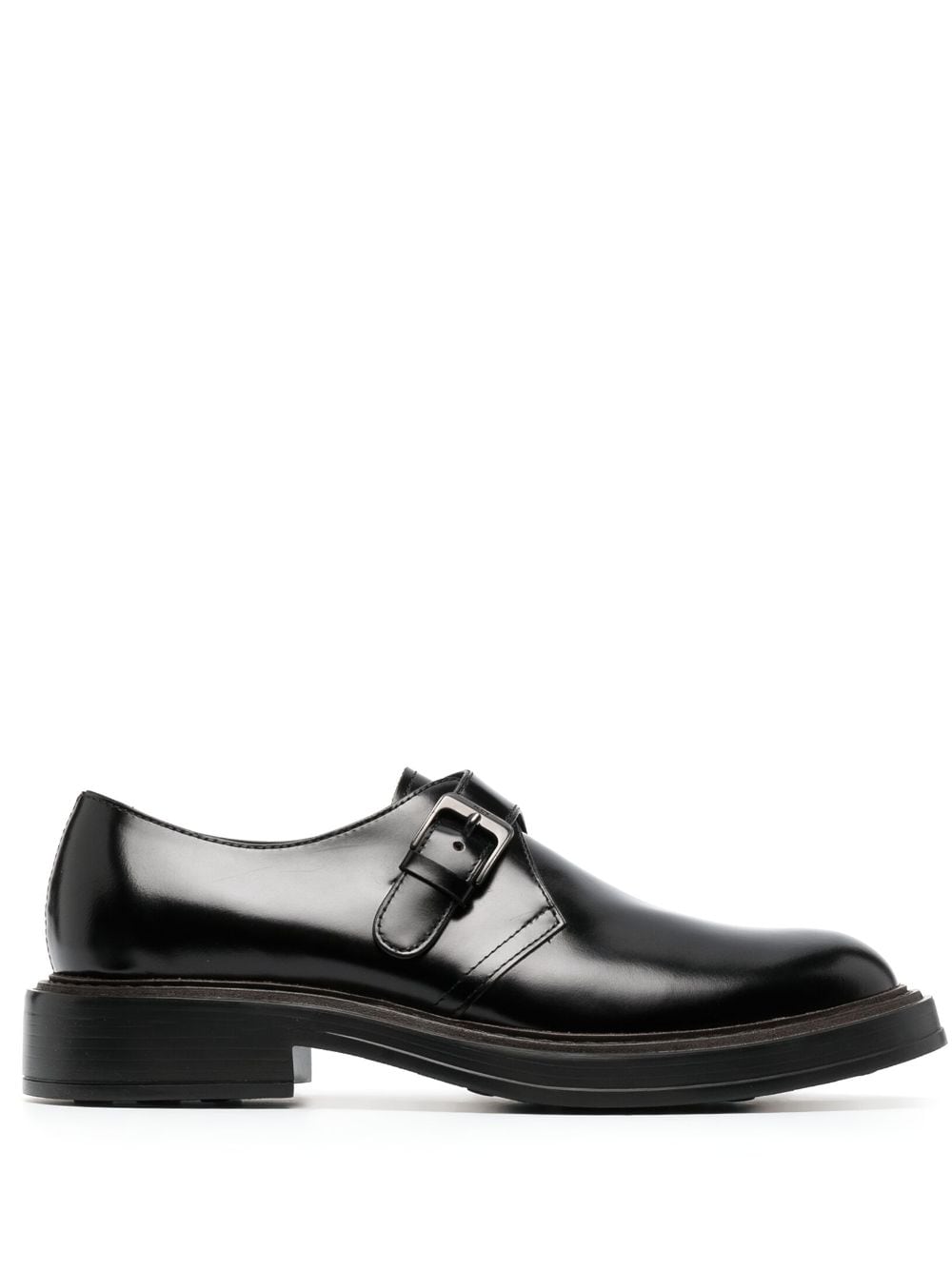 Tod's leather 55mm monk shoes - Black von Tod's