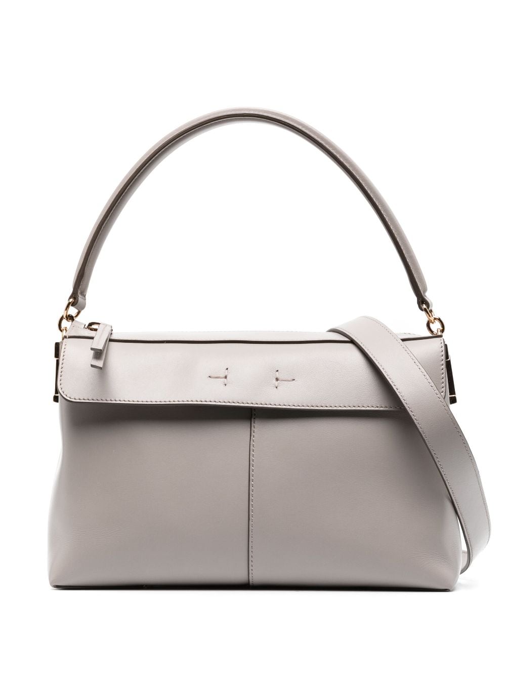 Tod's logo-charm leather tote bag - Grey von Tod's