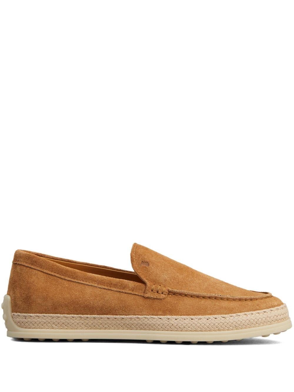 Tod's logo-debossed suede espadrilles - Brown von Tod's