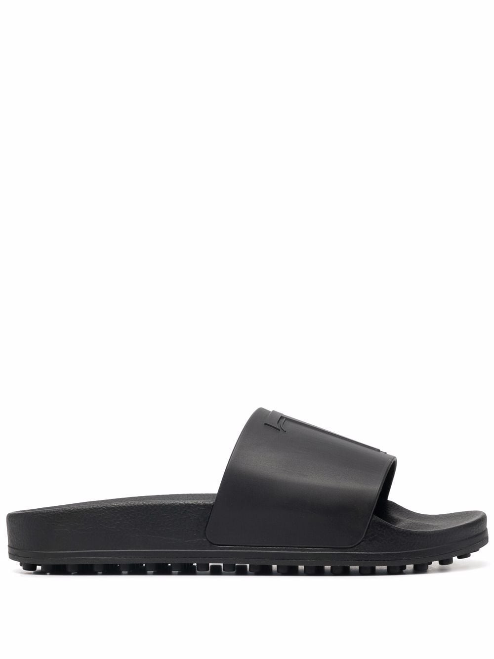 Tod's logo-embossed sliders - Black von Tod's