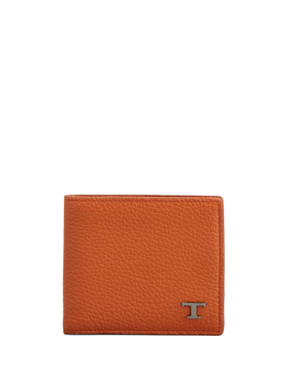 Tod's logo-plaque bi-fold leather wallet - Orange von Tod's