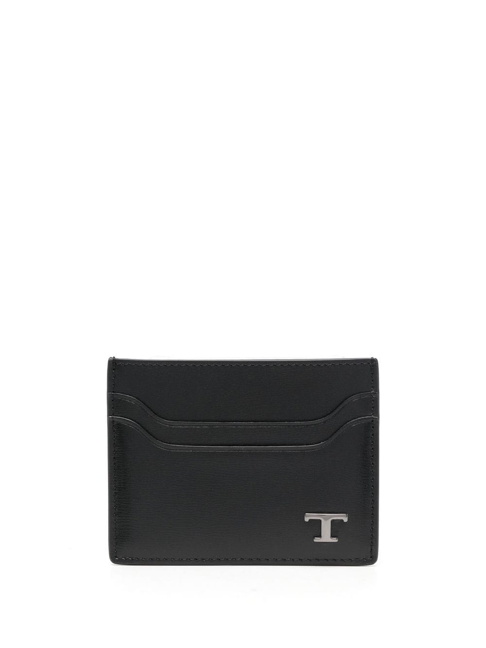 Tod's logo-plaque card holder - Black von Tod's