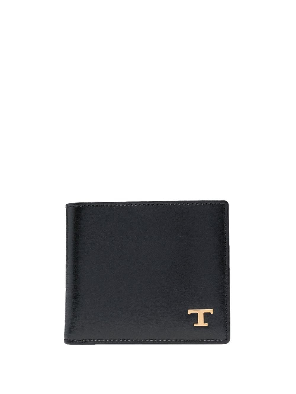 Tod's logo-plaque leather wallet - Black von Tod's