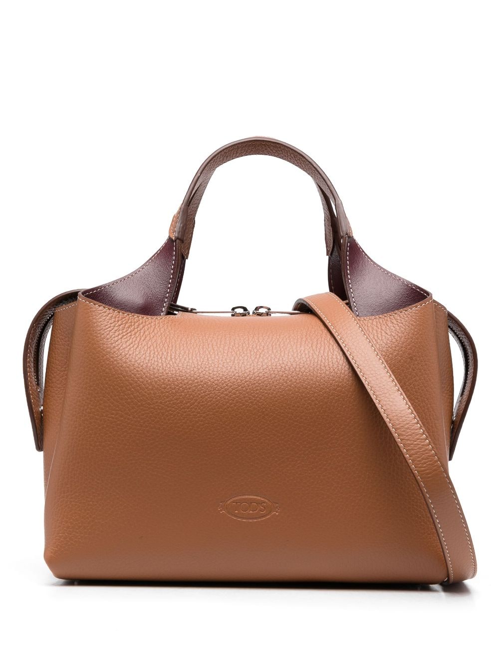 Tod's medium Boston leather tote bag - Brown von Tod's