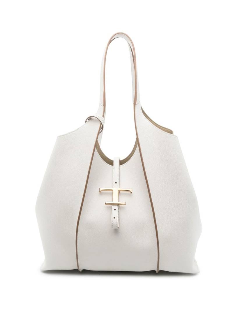 Tod's medium leather tote bag - White von Tod's