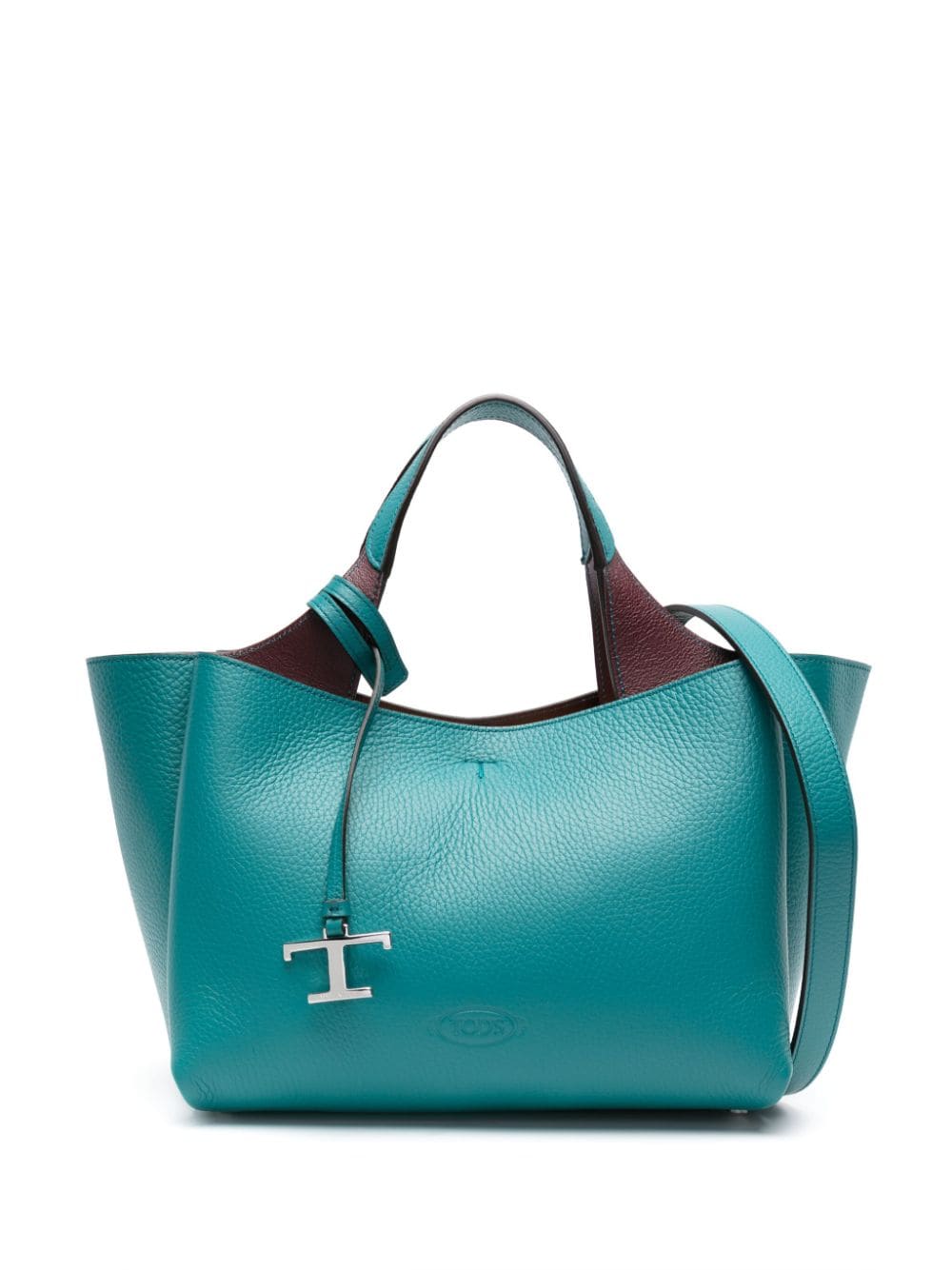 Tod's mini leather tote bag - Blue von Tod's