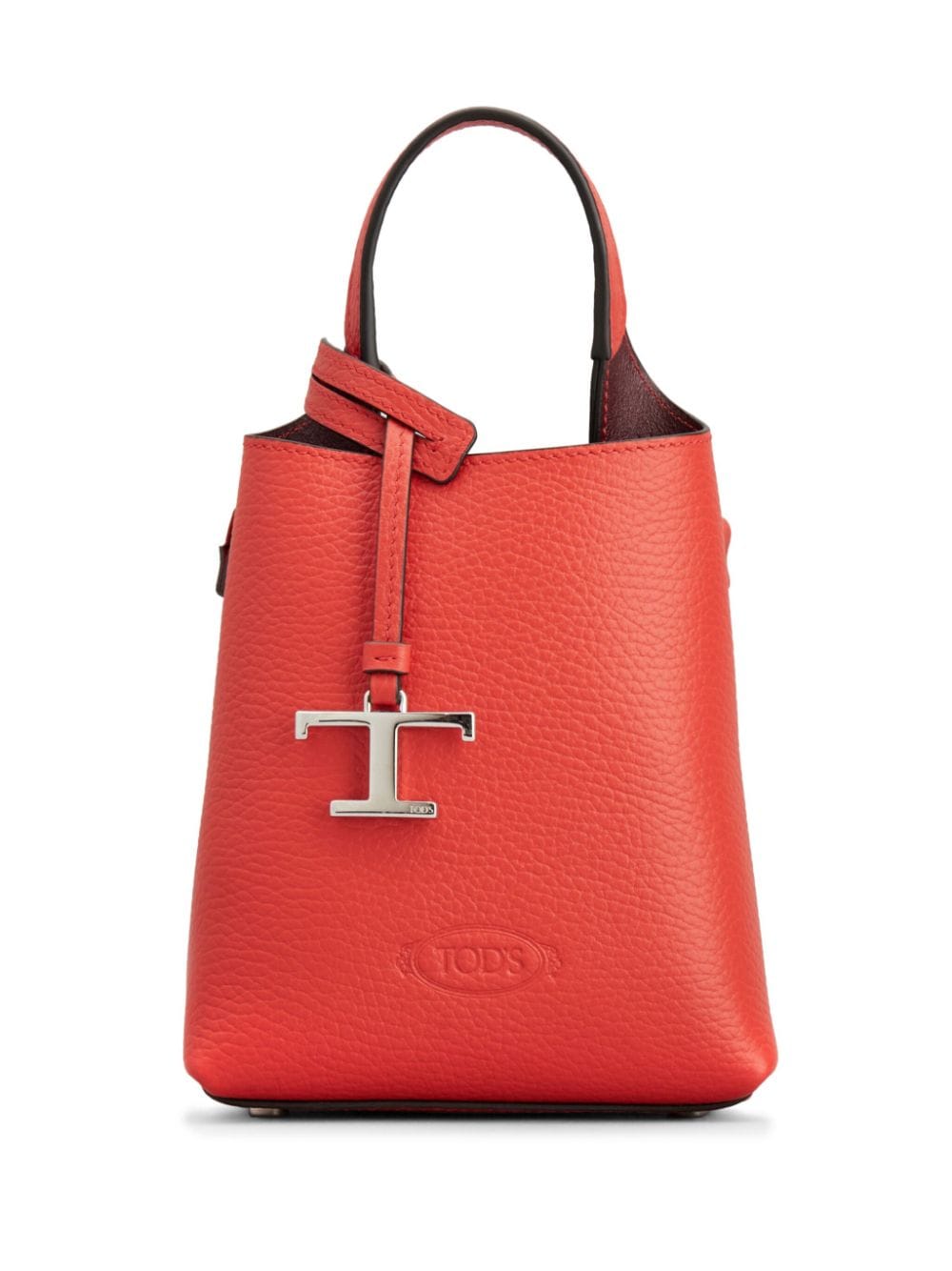 Tod's mini leather tote bag - Red von Tod's