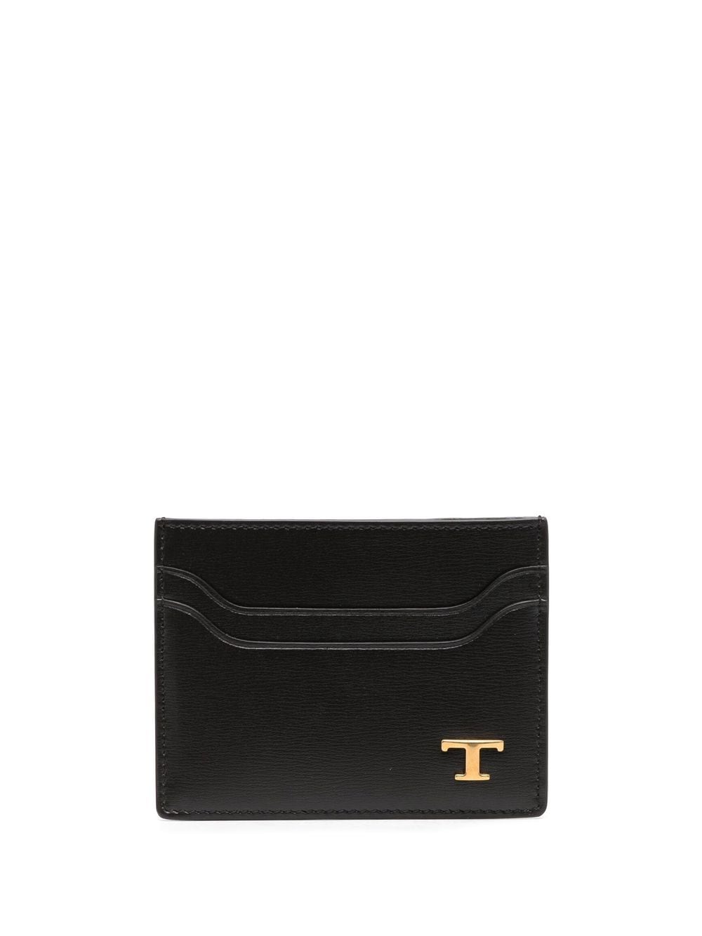 Tod's monogram leather cardholder - Brown von Tod's