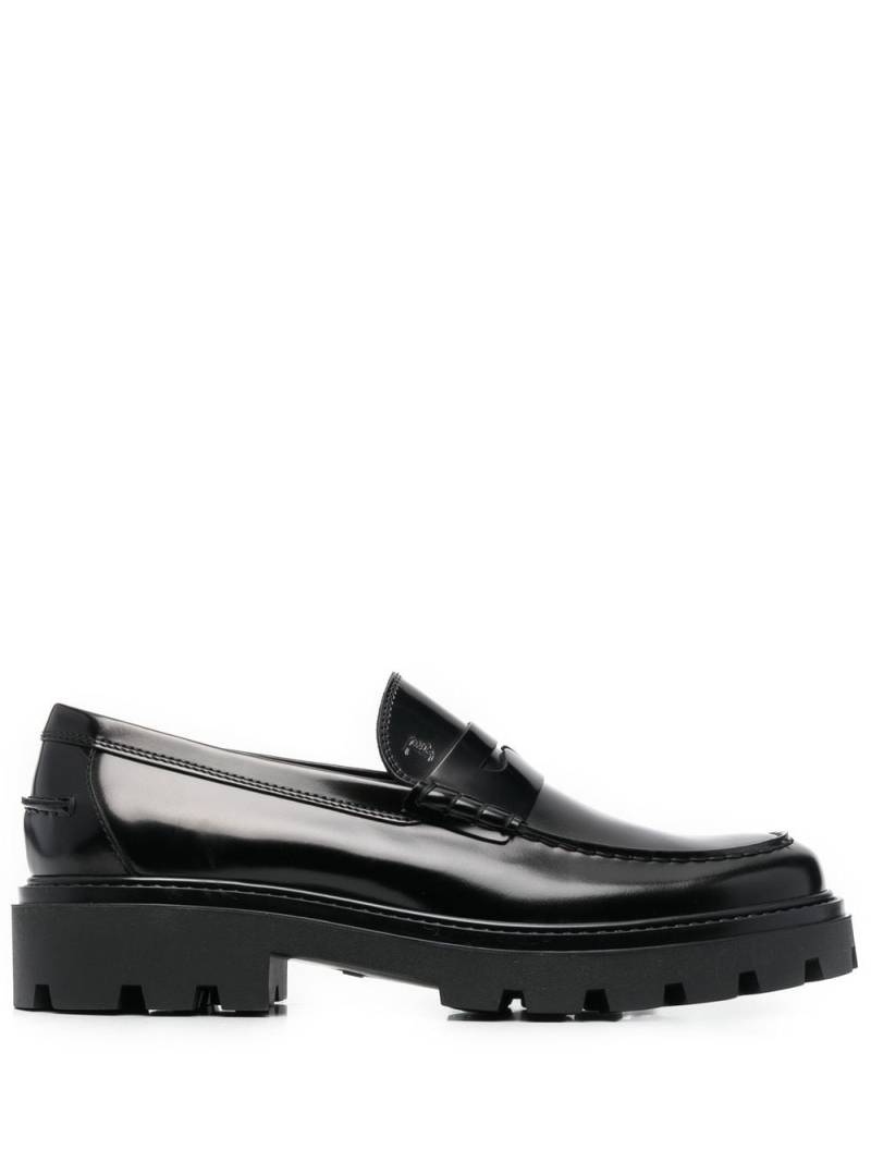 Tod's patent-leather loafers - Black von Tod's