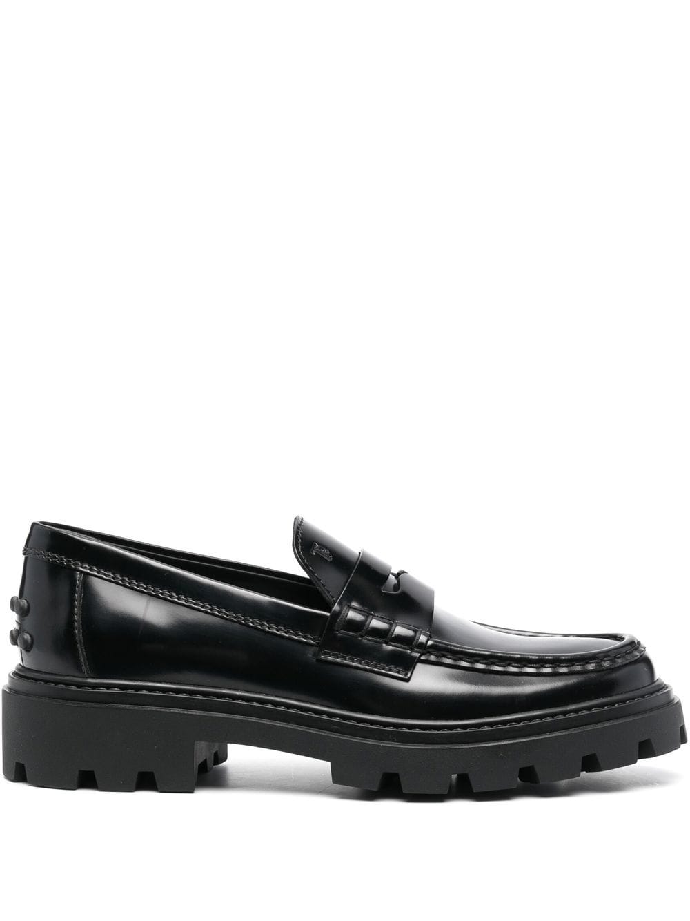Tod's penny-slot leather loafers - Black von Tod's