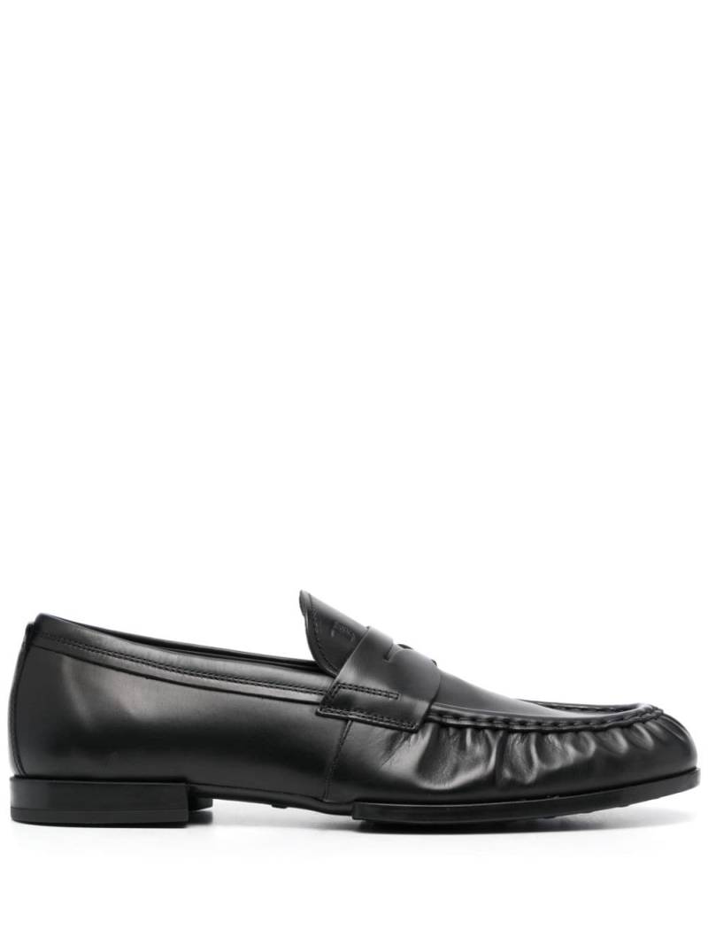 Tod's smooth leather loafers - Black von Tod's