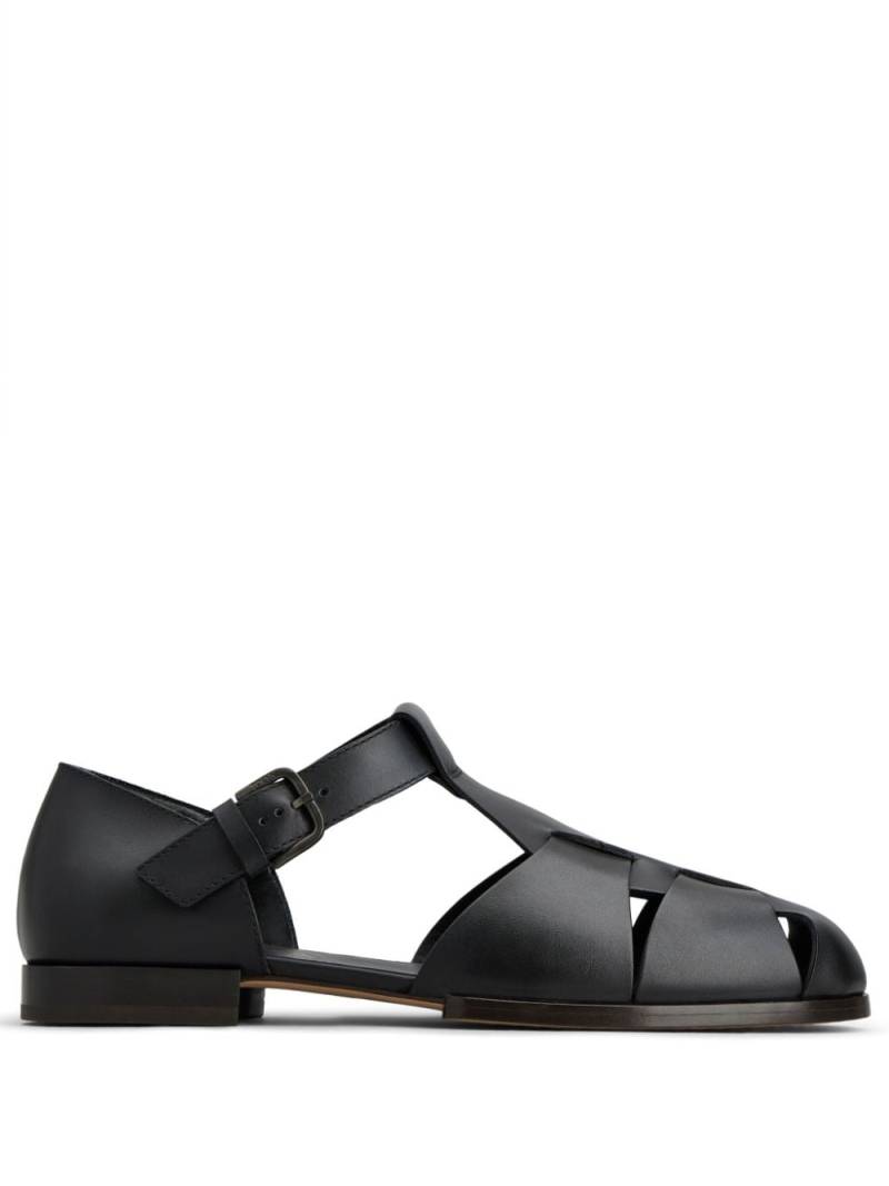 Tod's strap-detail leather sandals - Black von Tod's