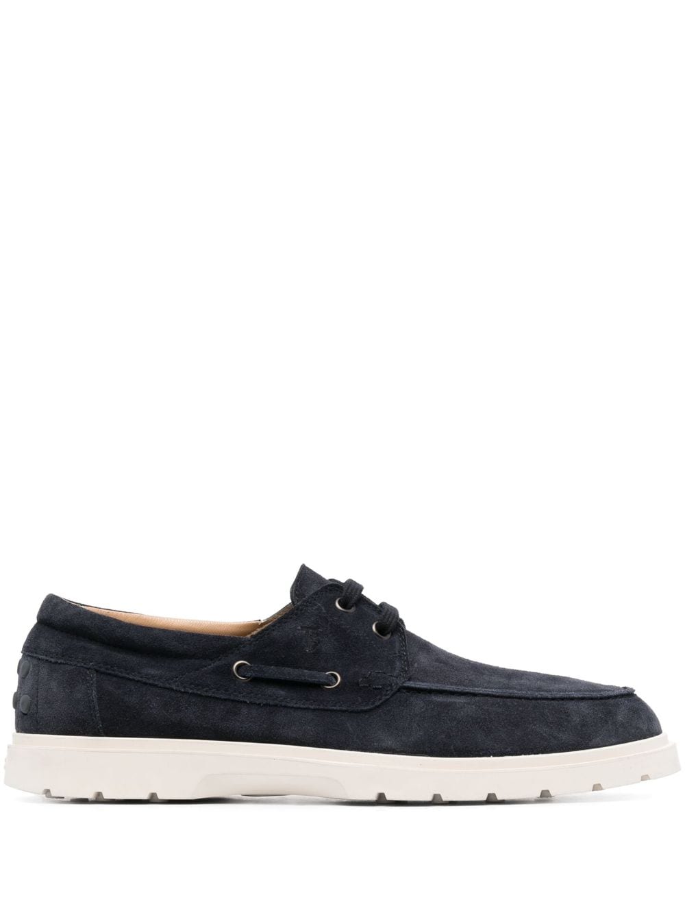 Tod's suede boat shoes - Blue von Tod's