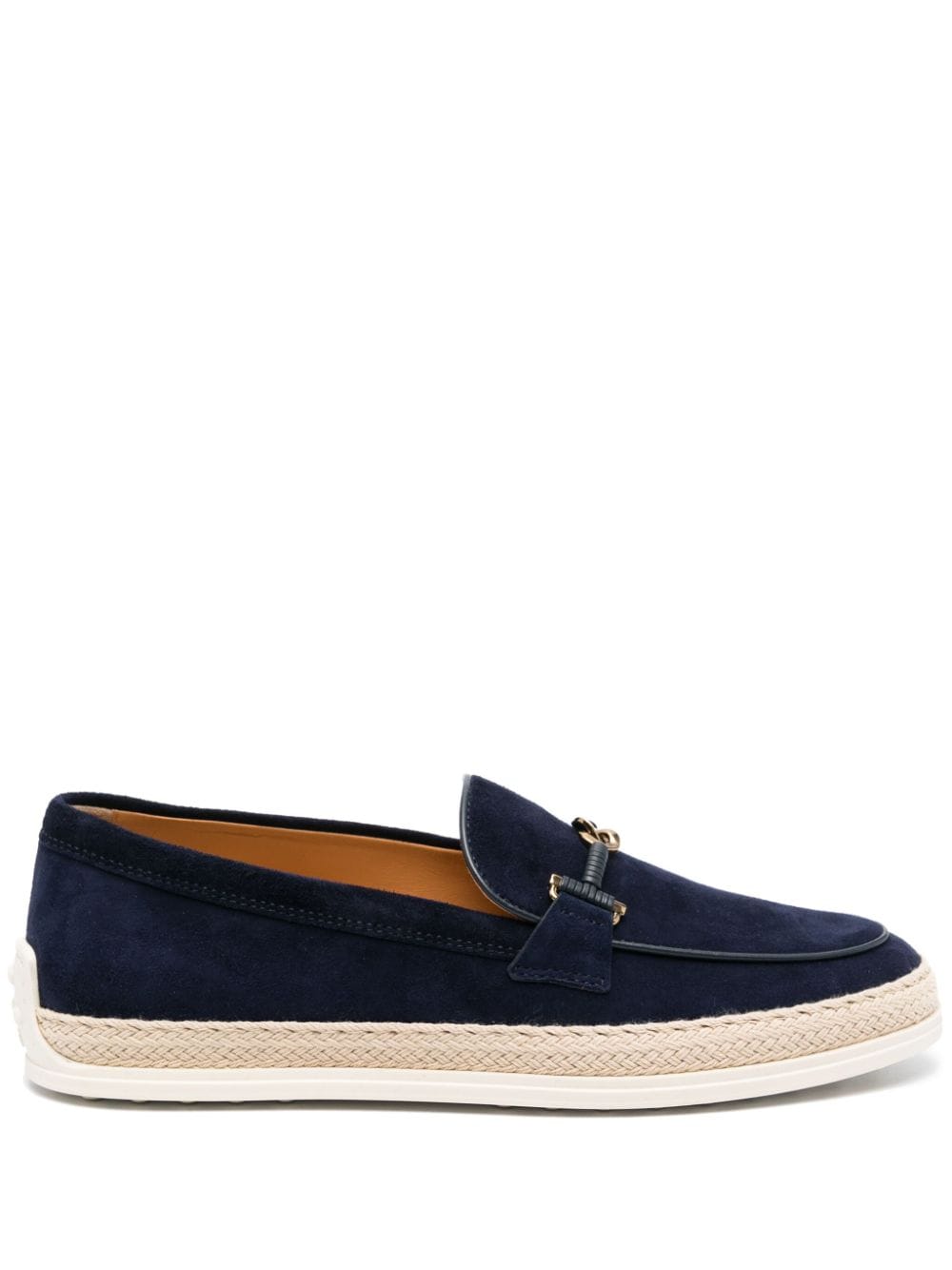 Tod's suede espadrille loafers - Blue von Tod's