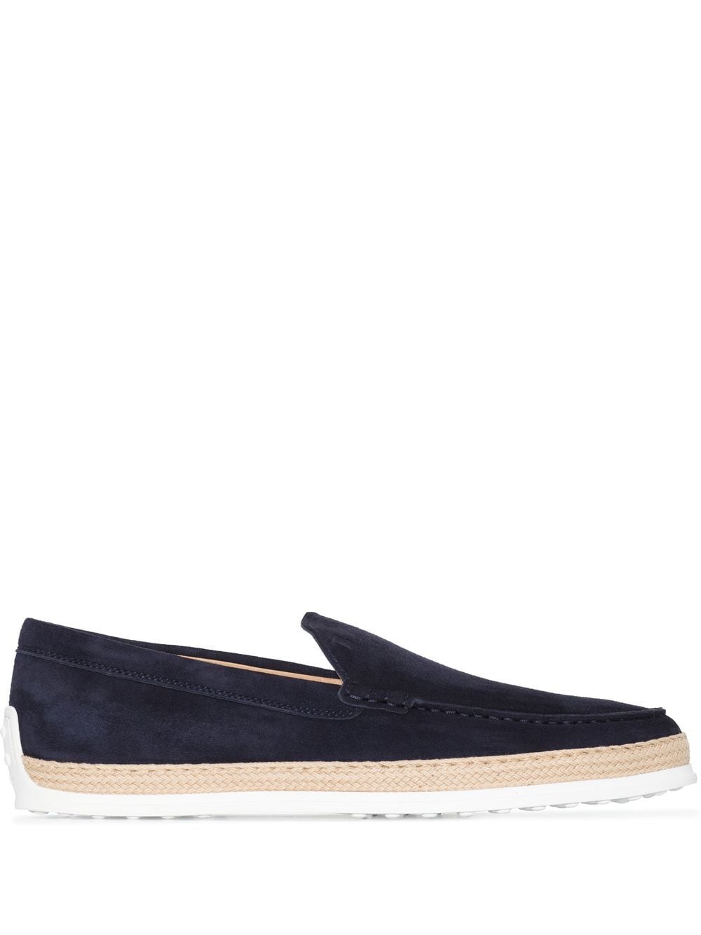 Tod's suede espadrille loafers - Blue von Tod's