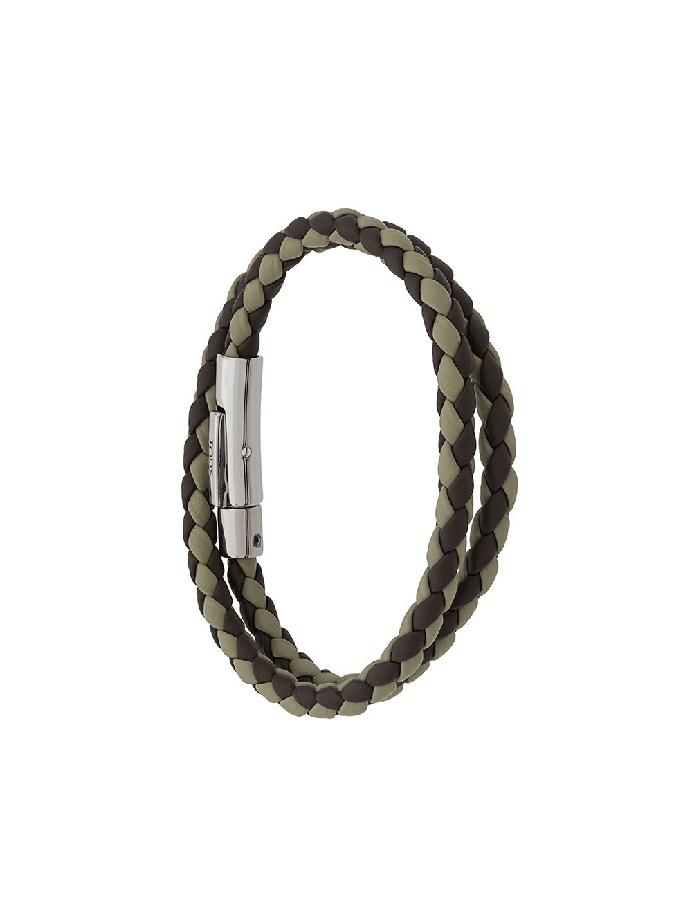 Tod's two-tone weave wrap bracelet - Green von Tod's