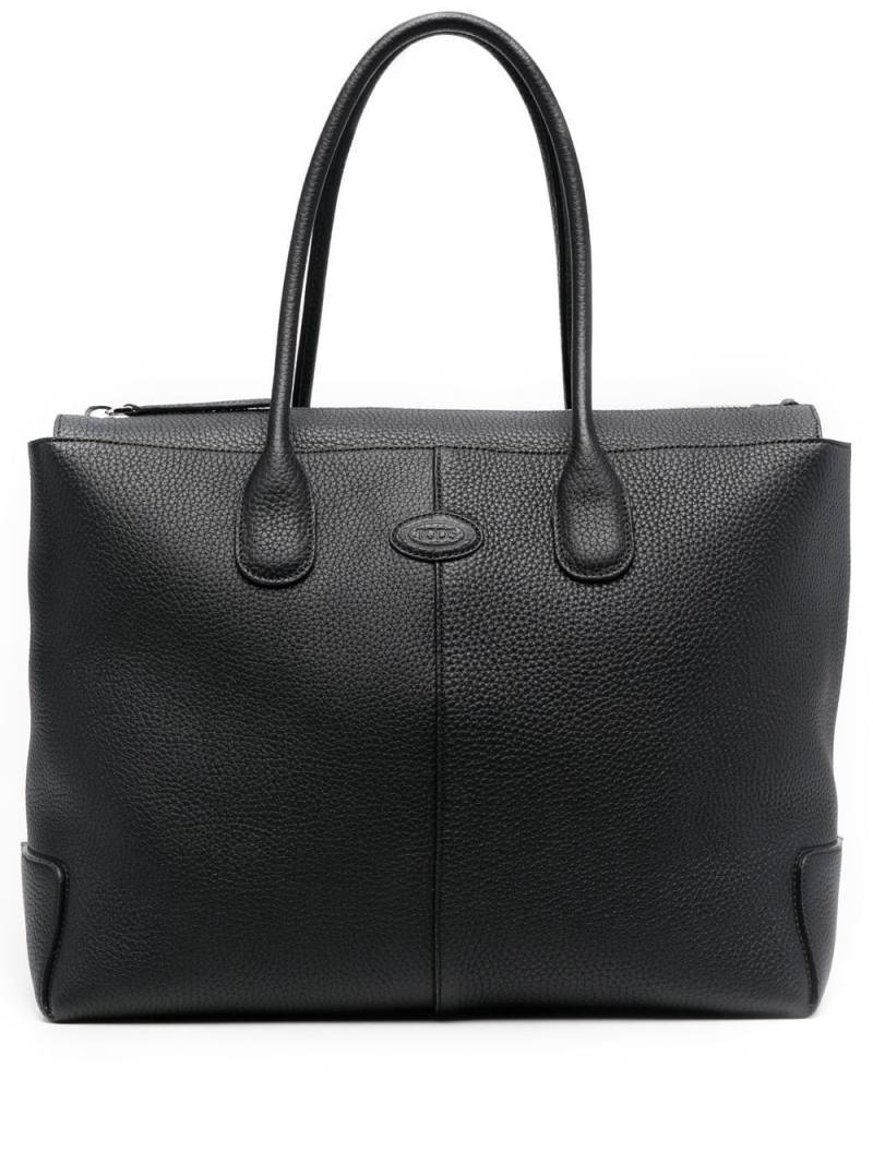 Tod's zipped shopper tote - Black von Tod's