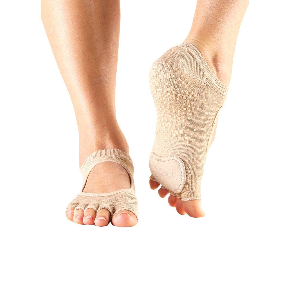 Tanzsocken, Halbe Zehe Plie Damen Creme S von Toesox