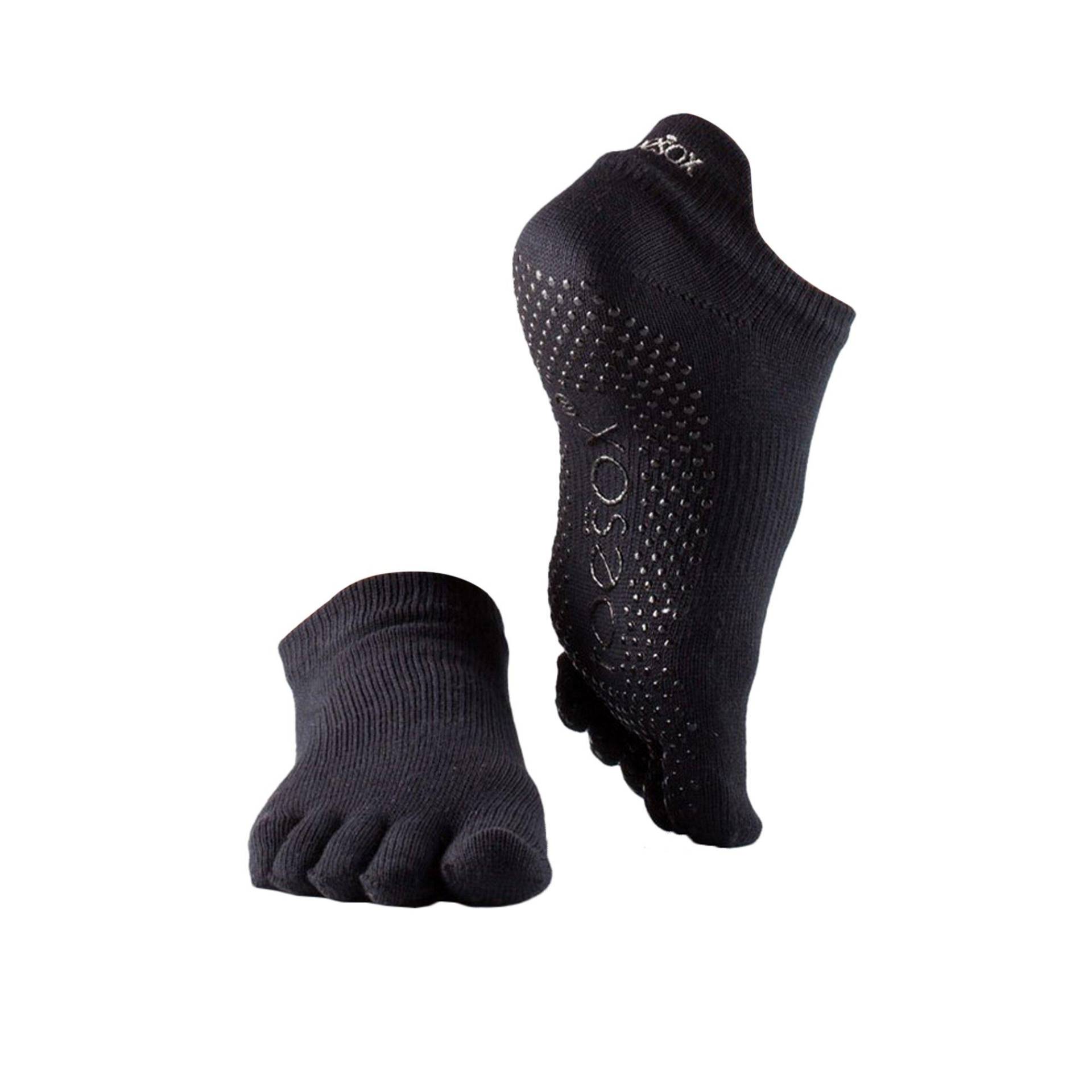 Zehensocken Damen Schwarz XL von Toesox