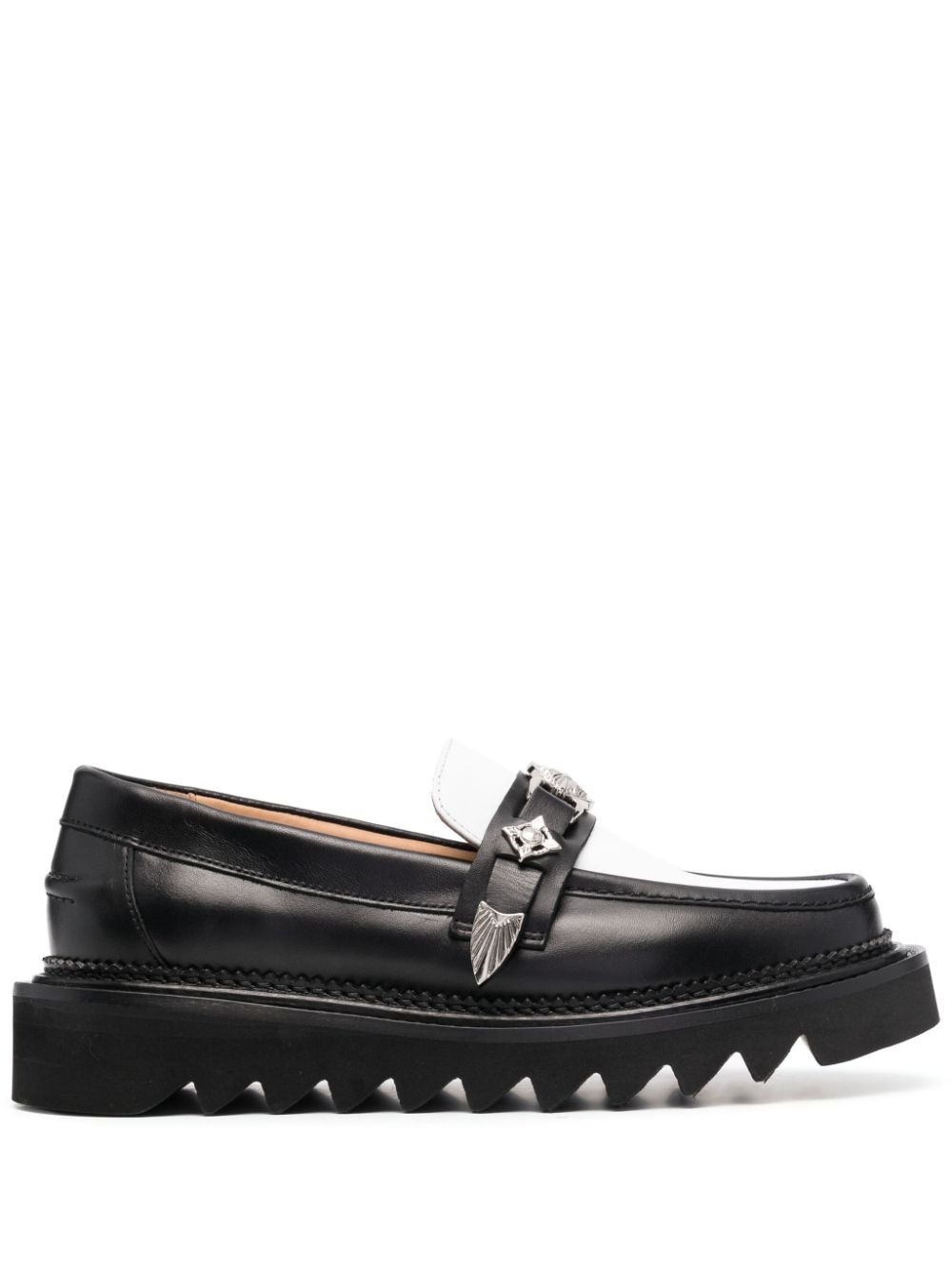 Toga Pulla buckle-detail leather loafers - Black von Toga Pulla