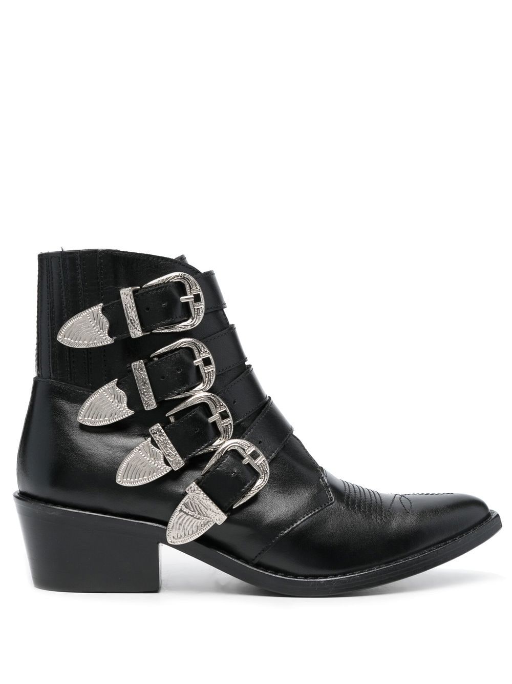 Toga Pulla buckle-strap mid heel boots - Black von Toga Pulla