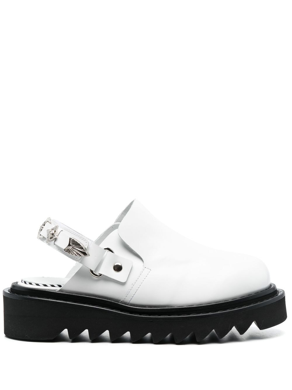 Toga Pulla buckled ankle-strap flat mules - White von Toga Pulla