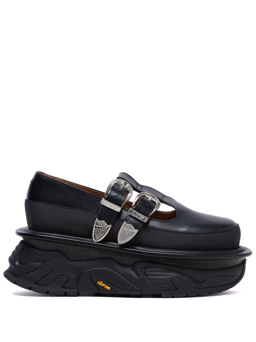 Toga Pulla platform leather loafers - Black von Toga Pulla