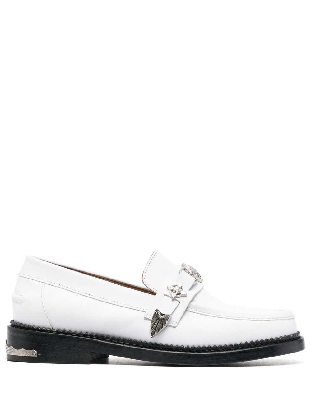 Toga Pulla polished leather loafers - White von Toga Pulla